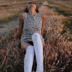 🌼💕👗‘aqua blues’ floral go go mini dress